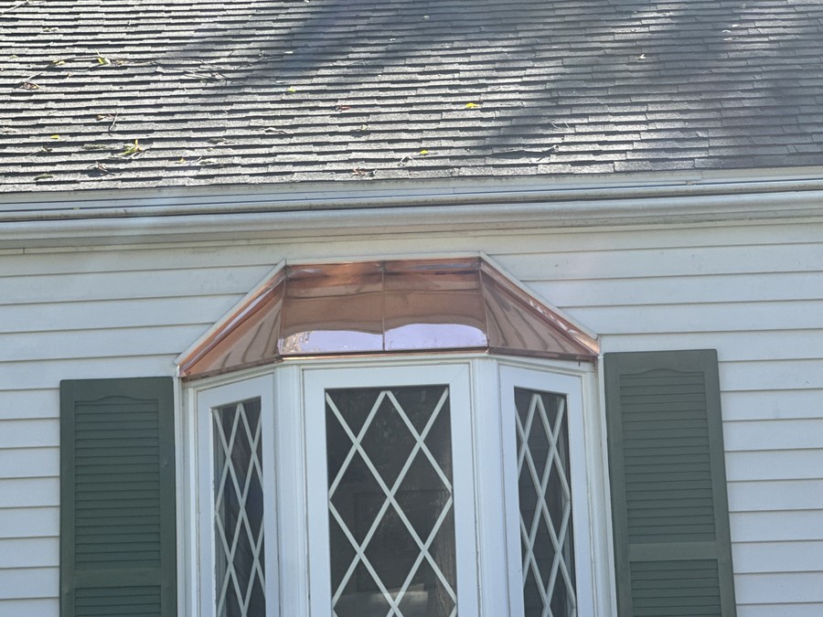 Copper bay window roof — Fairfield, CT