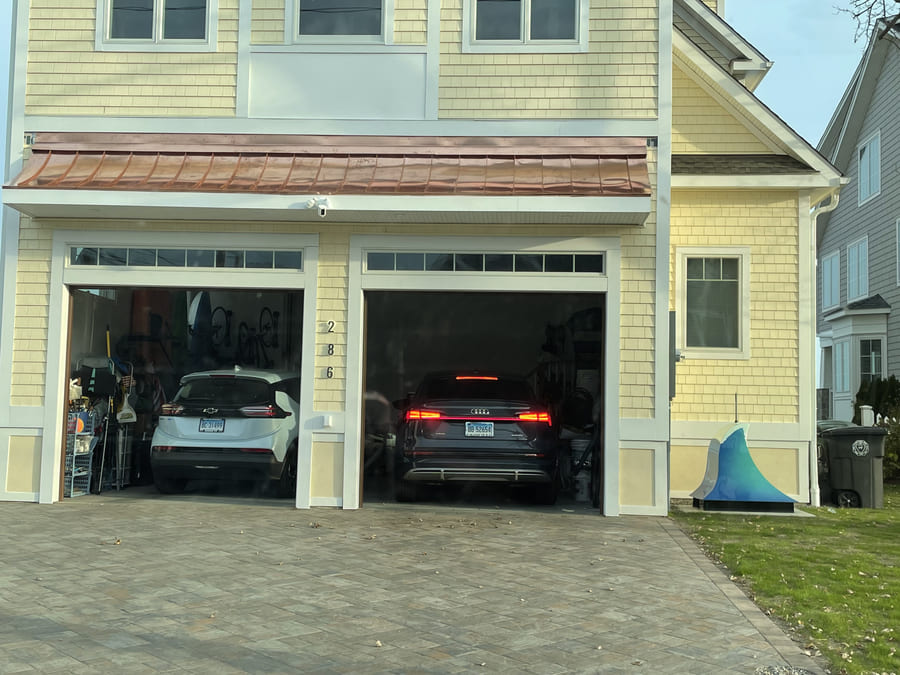 Copper porch roof — New Haven, CT