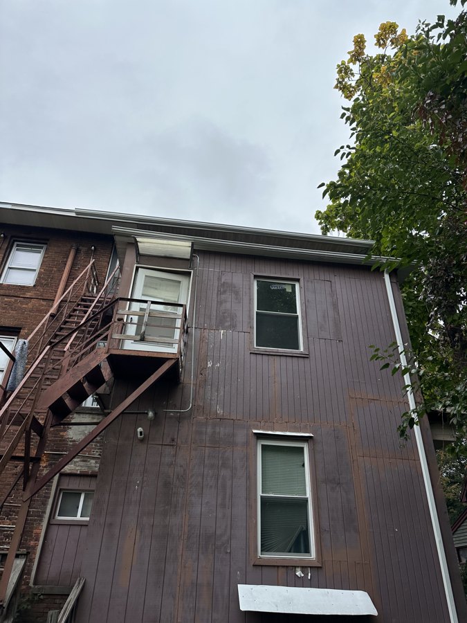 Rear roofline gutter installation — Hartford, CT