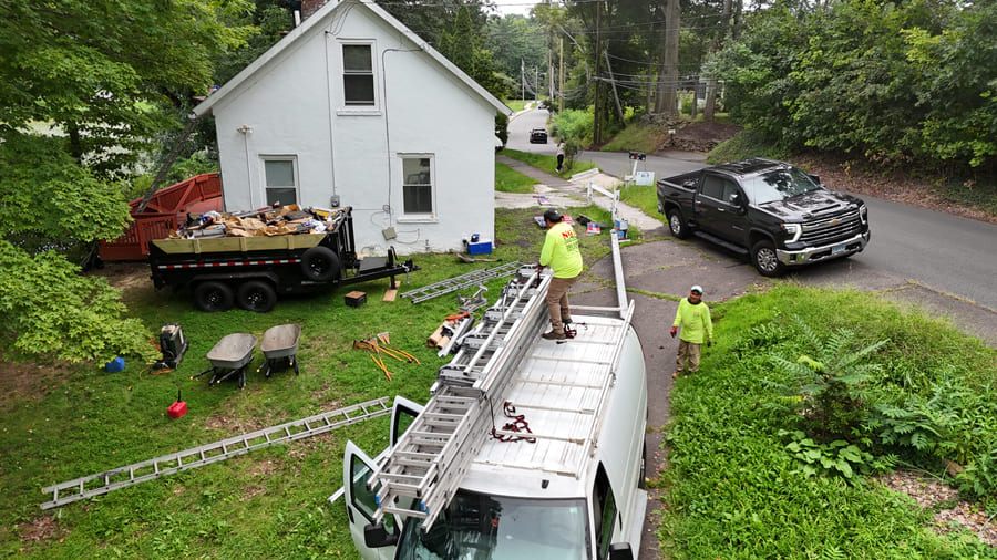GAF Timberline HDZ architectural shingle roof replacement — Meriden, CT